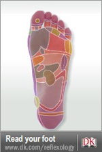 Interactive reflexology foot chart